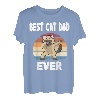 Best Cat Dad Ever bester katzenpapa Dabbing Cat Siamkatze T-Shirt