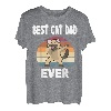 Best Cat Dad Ever bester katzenpapa Dabbing Cat Siamkatze T-Shirt