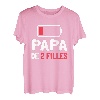 Herren Papa mit 2 Töchtern, Geschenk für Vatertag T-Shirt