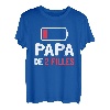 Herren Papa mit 2 Töchtern, Geschenk für Vatertag T-Shirt