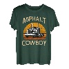 Lkw-Zugmaschine Lkw-Fahrer Konstruktion Asphalt Cowboy T-Shirt