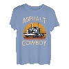 Lkw-Zugmaschine Lkw-Fahrer Konstruktion Asphalt Cowboy T-Shirt