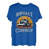 Lkw-Zugmaschine Lkw-Fahrer Konstruktion Asphalt Cowboy T-Shirt