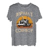 Lkw-Zugmaschine Lkw-Fahrer Konstruktion Asphalt Cowboy T-Shirt