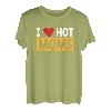 I Heart Hot Moms MILFs Gifts Red Heart Design Love Mom T-Shirt