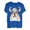 Wikinger Aquarell | Englische Bulldogge T-Shirt