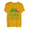 Holzfäller Kettensäge im Wald Papa Holz Geschenk Fun Shirt T-Shirt