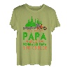 Holzfäller Kettensäge im Wald Papa Holz Geschenk Fun Shirt T-Shirt