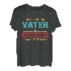 Herren Zwei Titel Vater und Schwiegervater vintage retro T-Shirt