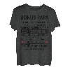 Herren Bonus Papa Stiefvater Spruch Ersatzpapa Vaterschaft Vatertag T-Shirt