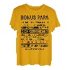 Herren Bonus Papa Stiefvater Spruch Ersatzpapa Vaterschaft Vatertag T-Shirt