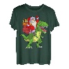 Dinosaurier Weihnachten Shirt Dino Kinder Jungen Kleinkind Weihnachtsmann Männer T-Shirt