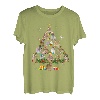 Hasen Weihnachten Kaninchen Baumlichter Lustiges Geschenk T-Shirt