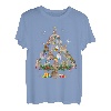 Hasen Weihnachten Kaninchen Baumlichter Lustiges Geschenk T-Shirt
