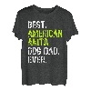 American Akita Dog Dad Vatertag Hundeliebhaber T-Shirt