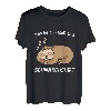Herren Papas Offizielles Schlafshirt Pyjama Faultier Schnarchen T-Shirt