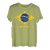 Brasilien-T-Shirt für Damen, Herren, Kinder, brasilianische Flagge, Grün T-Shirt