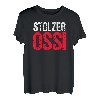 Herren DDR Party Kostüm Geschenk für Ossis im Westen im Herzen Ossi T-Shirt