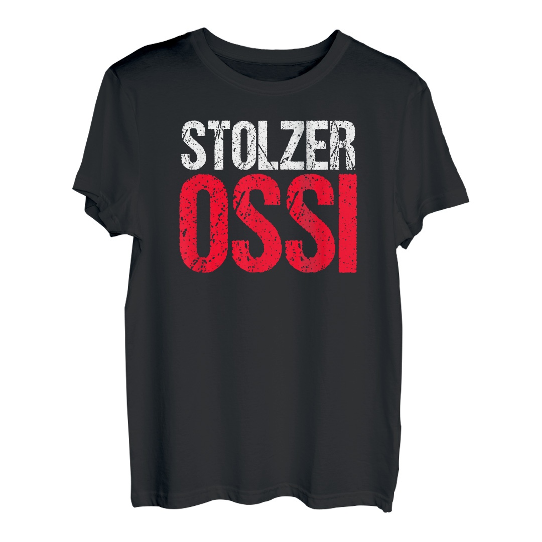 Herren DDR Party Kostüm Geschenk für Ossis im Westen im Herzen Ossi T-Shirt