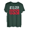 Herren DDR Party Kostüm Geschenk für Ossis im Westen im Herzen Ossi T-Shirt