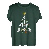 Fahrrad-Weihnachtsbaum, Weihnachts-Pyjama, cooler Weihnachts-Biker-Radfahrer T-Shirt