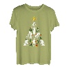 Fahrrad-Weihnachtsbaum, Weihnachts-Pyjama, cooler Weihnachts-Biker-Radfahrer T-Shirt