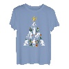 Fahrrad-Weihnachtsbaum, Weihnachts-Pyjama, cooler Weihnachts-Biker-Radfahrer T-Shirt
