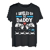 Ich habe mich zu Daddy Gamer Player 1 Spieler 2 Gaming angestiegen T-Shirt
