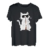 Katze spielt Oboe T-Shirt