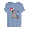 Dabbing Raccoon Weihnachtsmann-Mütze Dab Dance Waschbär T-Shirt