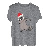 Dabbing Raccoon Weihnachtsmann-Mütze Dab Dance Waschbär T-Shirt