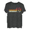 Sonnenuntergang Btc Bitcoin Betrübt Distressed T-Shirt