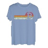 Sonnenuntergang Btc Bitcoin Betrübt Distressed T-Shirt