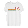 Sonnenuntergang Btc Bitcoin Betrübt Distressed T-Shirt