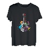 Ukulele Farbenfroh Musikinstrument Gitarrist Akustik Uke T-Shirt