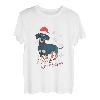 Weihnachten Dackel Santa Claus Hundehalter Xmas Geschenk T-Shirt