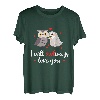 Eule Eulenpaar Valentinstag Liebe Verliebt Herz Geschenk T-Shirt