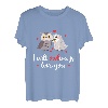 Eule Eulenpaar Valentinstag Liebe Verliebt Herz Geschenk T-Shirt