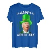 Alles Gute zum 4. Juli Verwirrt Lustiger Joe Biden St. Patricks Day T-Shirt