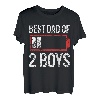 Best Dad Daddy Vater Papa 2 Boys Jungs Zwillinge T-Shirt