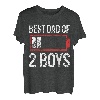 Best Dad Daddy Vater Papa 2 Boys Jungs Zwillinge T-Shirt
