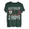 Best Dad Daddy Vater Papa 2 Boys Jungs Zwillinge T-Shirt