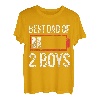 Best Dad Daddy Vater Papa 2 Boys Jungs Zwillinge T-Shirt
