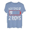 Best Dad Daddy Vater Papa 2 Boys Jungs Zwillinge T-Shirt