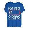 Best Dad Daddy Vater Papa 2 Boys Jungs Zwillinge T-Shirt