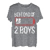 Best Dad Daddy Vater Papa 2 Boys Jungs Zwillinge T-Shirt