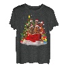 Irischer Setter Weihnachtspyjama, Weihnachtsmann-Tasche T-Shirt