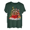 Irischer Setter Weihnachtspyjama, Weihnachtsmann-Tasche T-Shirt
