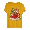 Irischer Setter Weihnachtspyjama, Weihnachtsmann-Tasche T-Shirt