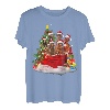 Irischer Setter Weihnachtspyjama, Weihnachtsmann-Tasche T-Shirt